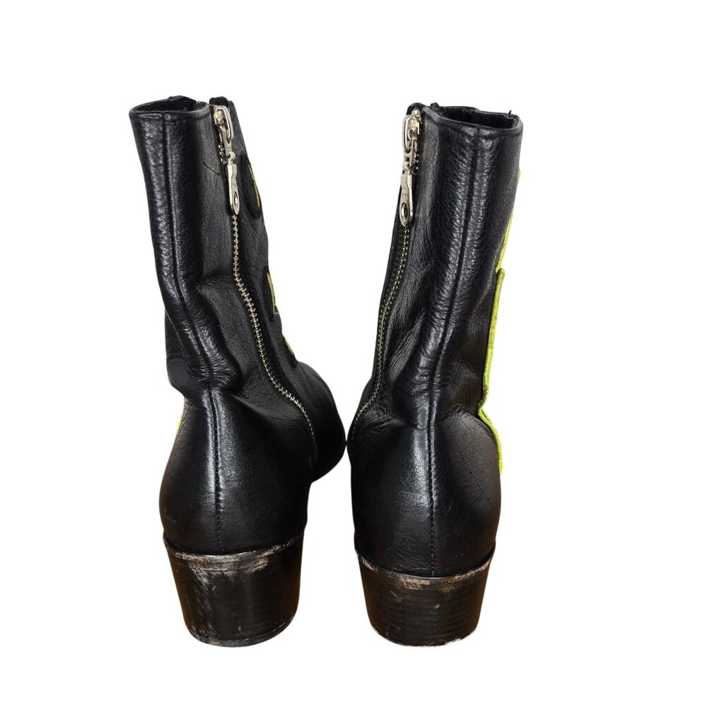Modern Vice NYC Black Leather "The Cacti Boot" Black Leather Women's US 9.5 - Picture 6 of 12
